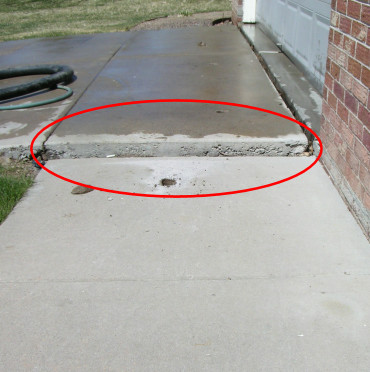 Sidewalk Before Concrete Repair